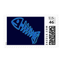 light blue BonyFish by FishTs.com postage by FishTsdotcom light blue BonyFish by FishTs.com postage