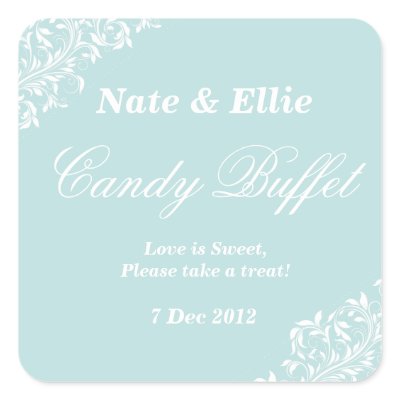 Light blue candy buffet Sticker