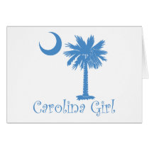 Light Blue Carolina Girl Palmetto cards