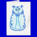 Light Blue Cat cards by FlashAllen Light Blue Cat cards