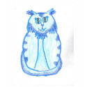 Light Blue Cat t-shirts by FlashAllen Light Blue Cat t-shirts