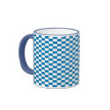 Light Blue Check mugs by Paddydee56 Light Blue Check mugs