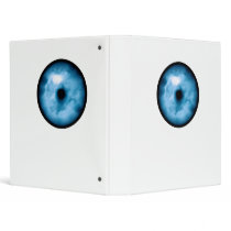 Light Blue cloudy eye graphic Binder