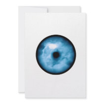 Light Blue cloudy eye graphic Custom Invitations
