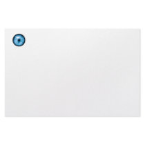 Light Blue cloudy eye graphic Stationery Design
