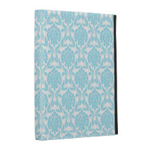 Light Blue Damask iPad Case