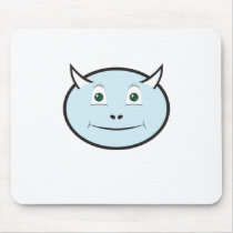 Light Blue Demon mousepads