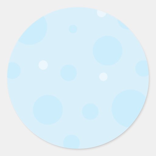Light Blue Dots Stickers Zazzle