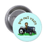 Light Blue Farmer Button