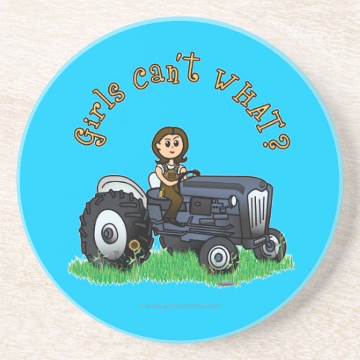 Light Blue Farmer Girl Coasters