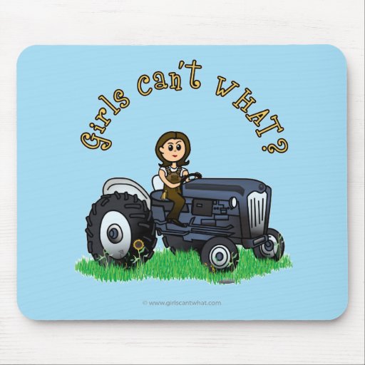 Light Blue Farmer Mousepads