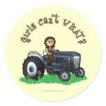 Light Blue Farmer Sticker