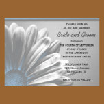 Light Blue Floral Highlights Wedding Invitation invitations