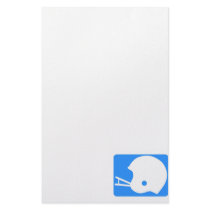 Light blue Football Helmet Logo Stationery Design