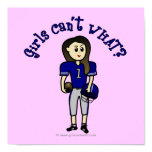 Light Blue Football Poster