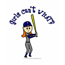 Light Blue Girls Softball t-shirts