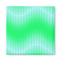 Light Blue Green Dot Wave magnets