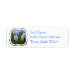 Light Blue Hyacinth Mailing Label