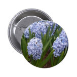 Light Blue Hyacinth Round Button