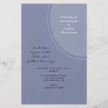 Light Blue Modern Wedding Full Color Flyer