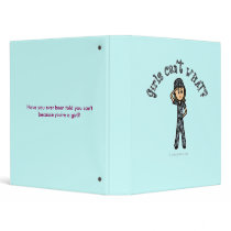 Light Blue Navy Girl 3 Ring Binders