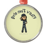 Light Blue Navy Girl Christmas Tree Ornaments