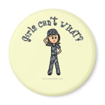 Light Blue Navy Girl Fridge Magnets