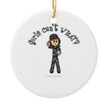 Light Blue Navy Girl Ornament