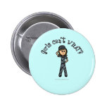 Light Blue Navy Girl Pinback Button