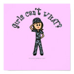 Light Blue Navy Girl Print