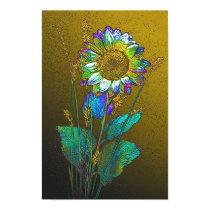 Light blue on yellow posters