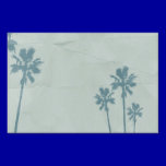 LIGHT BLUE PALM TREES crumpled PAPER TEXTURE DIGIT yard signs