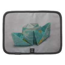 Light Blue Paper Ship Folio Planners