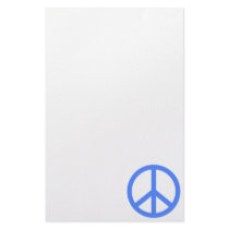 Light Blue Peace Stationery Paper