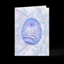 Light Blue & Purple Painted Egg cards