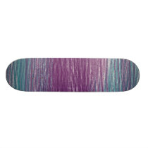 Light Blue Purple Waves Abstract skateboards