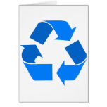 light blue recycle cards