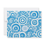 light_blue_retro_circles personalized announcement