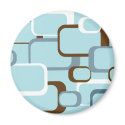 light blue retro squares magnets