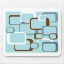 light blue retro squares mousepads by ValeriesGallery light blue retro squares mousepads