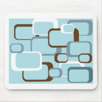 light blue retro squares mousepads by ValeriesGallery light blue retro squares mousepads