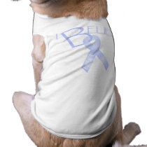 Light Blue Ribbon pet clothing