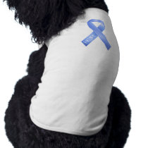 Light Blue Ribbon pet clothing