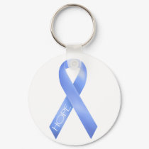 Light Blue Ribbon keychains