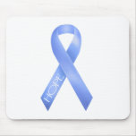 Light Blue Ribbon Mouse Mats