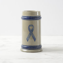 Light Blue Ribbon Mugs
