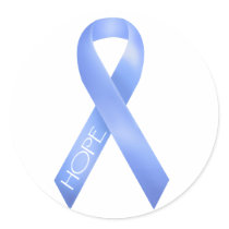 Light Blue Ribbon stickers