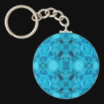 Light Blue Roses Key Chains