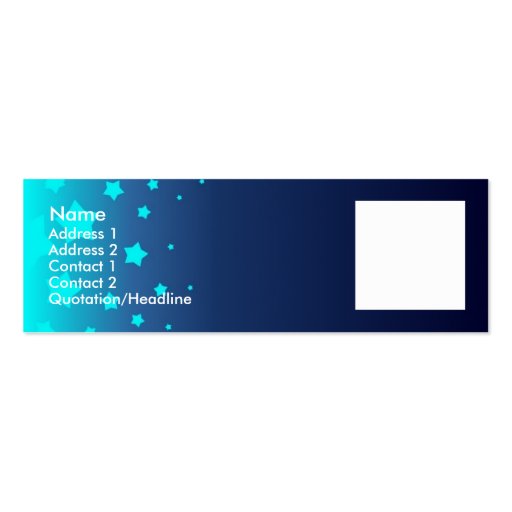 Light Blue Stars Business Card Templates