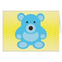 Light Blue Teddy Bear cards